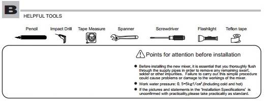 Installation Instructions for Bravat Oil Rubbed Bronze Automatic Sensor Faucets, All in One Installation Manuals