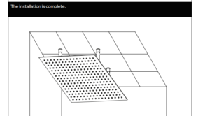 20″ Stainless Steel Multi Color Water Powered Led Shower with Digital Control, All in One Installation Manuals