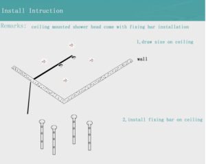 Martinique 20″ * 40″ Large Oil Rubbed Bronze Solid Brass LED Rain Shower Head with Body Jets & Handheld Shower, All in One Installation Manuals