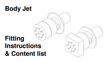 Multi Color Water Powered Led Shower with Adjustable Body Jets and Mixer, All in One Installation Manuals