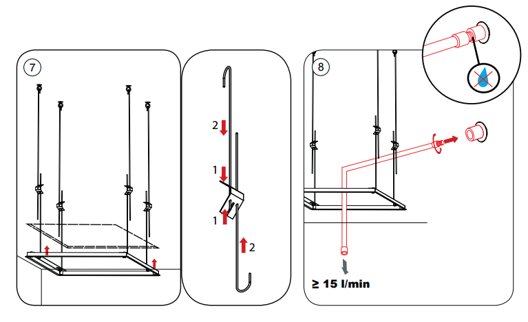 BathSelect 15″*20″ Large LED Shower Shead with 2 Way Mixer & Handshower, All in One Installation Manuals