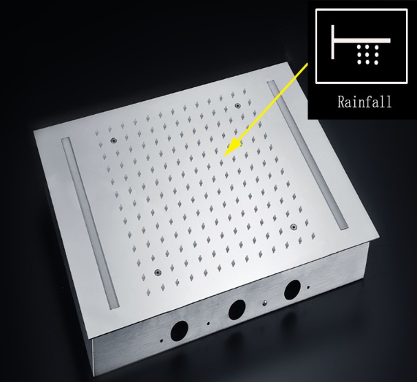 Lima Multi Color Water Powered Led Shower with Adjustable Body Jets and Mixer, All in One Installation Manuals
