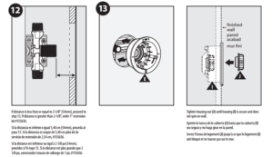 Super Luxury Recessed LED Large Waterfall Rainfall Shower System with 6 Body Jets Hand Shower, All in One Installation Manuals