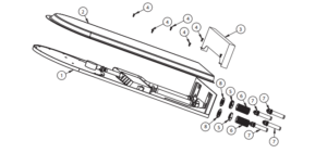 Bermuda Luxury LED Rainfall Waterfall Wall Mount Shower Head Set with 6 Round Body Massage Jets, All in One Installation Manuals
