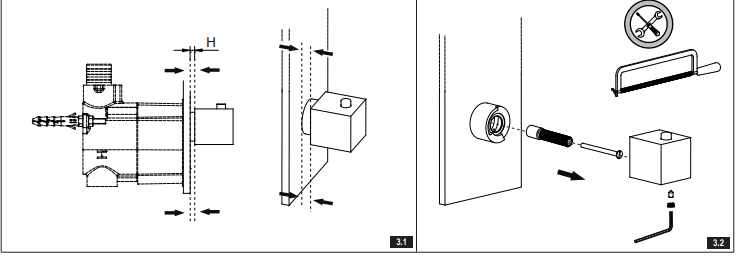 Lima LED Ultra Shower Set Oil Rubbed Bronze Finish, All in One Installation Manuals