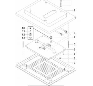 Marina 23″ by 31″ Multi Function Stainless Steel Ceiling Mount Shower Head Set, All in One Installation Manuals