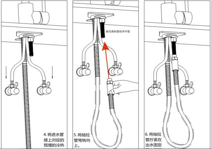 Genoa Tankless Water Heater Kitchen Sink Faucet with LED Display, All in One Installation Manuals