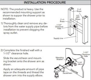 Thermostatic 8, 10, 12, 16, 20, 24″ Square Rain Shower System Set – Rain Shower Head, All in One Installation Manuals