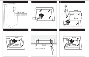 Super Luxury Recessed LED Large Waterfall Rainfall Shower System with 6 Body Jets Hand Shower, All in One Installation Manuals