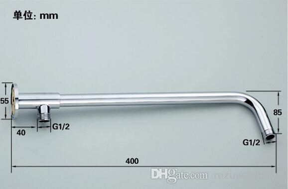 Chrome Finish Square Shower Head System With 4 Body Massage Shower Jets, All in One Installation Manuals