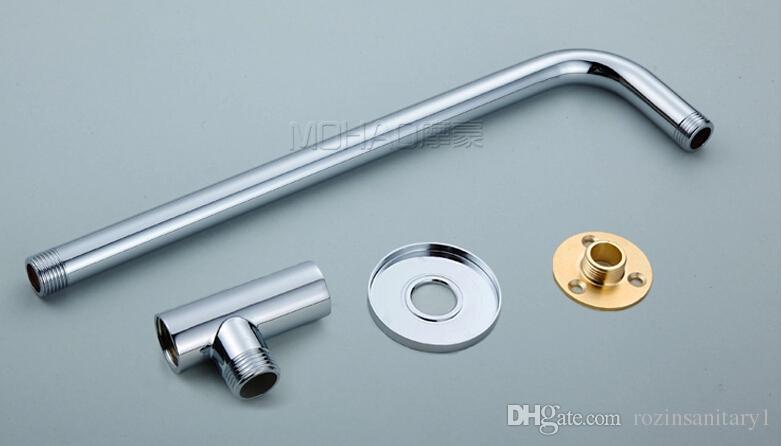 Chrome Finish Square Shower Head System With 4 Body Massage Shower Jets, All in One Installation Manuals