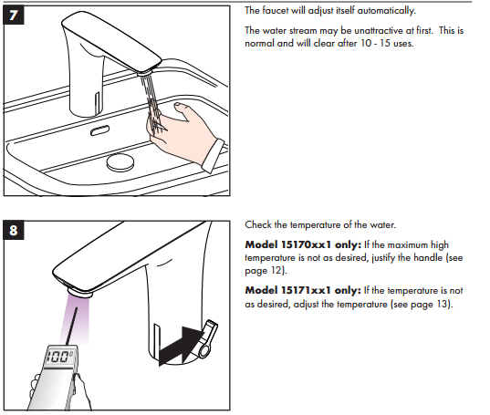Fontana ORB Automatic Touch Free Sensor Faucets Waterfall Oil Rubbed Bronze Bathroom Basin Sink Mixer Tap, All in One Installation Manuals