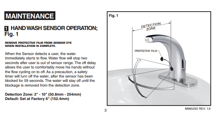 Molino Temperature control Touch Free Faucet, All in One Installation Manuals
