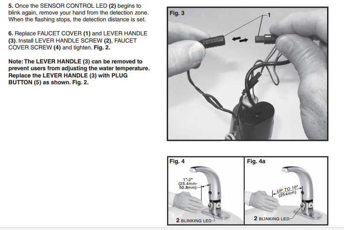 Molino Temperature control Touch Free Faucet, All in One Installation Manuals