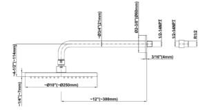 Fontana 16″ Round Multi Color LED Rain Shower Head, All in One Installation Manuals