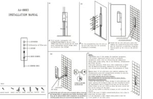 Platinum Shower Set with 5 Functions Thermostatic Mixer with 700×380 LED Ceiling Shower Head 4 Function Rain Waterfall.Spray Mist and Curtain, All in One Installation Manuals