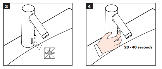 Tripod Automatic Electronic Motion Faucet, All in One Installation Manuals