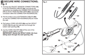 Wall Mount Intelligent Sensor Washroom Faucet, All in One Installation Manuals