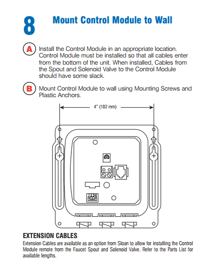 Wall Mount Sensor Faucet, All in One Installation Manuals