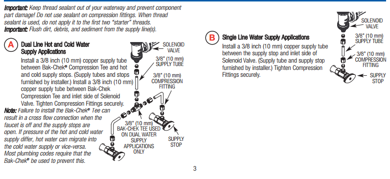 Lenox Sensor Faucets, All in One Installation Manuals