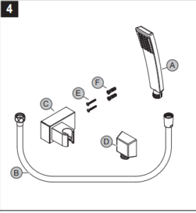 8″ To 16″ Alura Wall Mount Brass Chrome Finish Shower Set with Hand Held Shower, All in One Installation Manuals