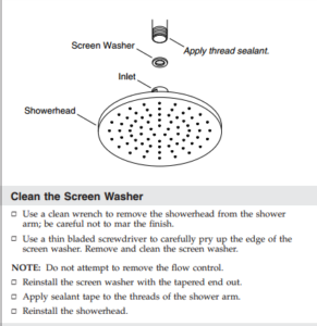Lima Round Color Changing Water Powered Shower Solid Brass Built in Mixer, All in One Installation Manuals