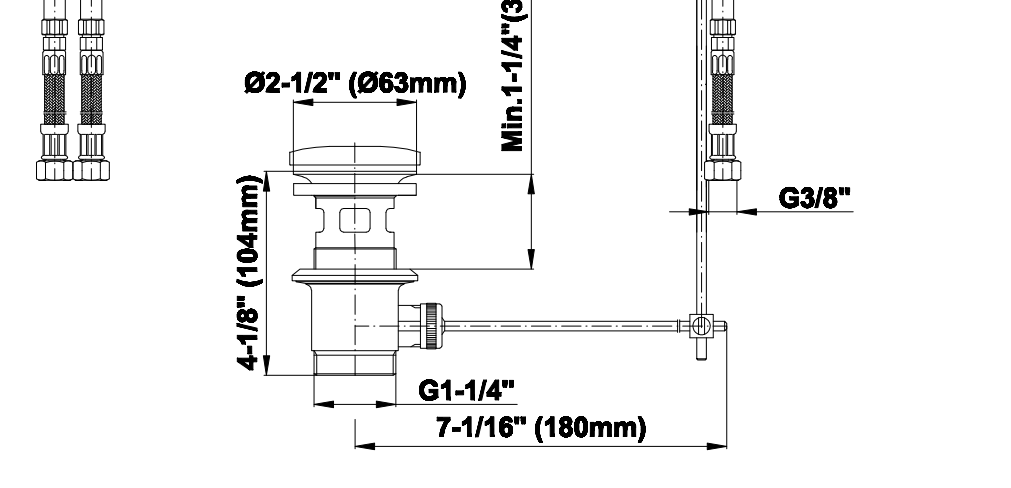 Single Handle Bathroom / Kitchen Waterfall Sink Faucet Bronze / Nickel Brushed / Polished Chrome, All in One Installation Manuals
