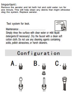 Moriano Double Handel Chrome Waterfall Sink & Bathtub Faucet, All in One Installation Manuals