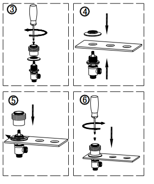 Memphis Deck Mounted Double Handle Brushed Nickel Bathtub Faucet, All in One Installation Manuals