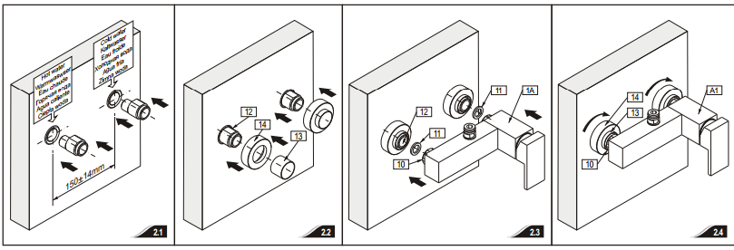 LED Shower Set (LED6005), All in One Installation Manuals