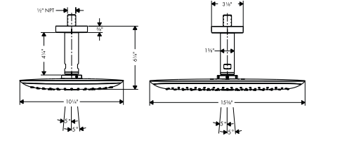 Tropical 20″ Recessed Stainless Steel Color Changing LED Rain Shower Head Oil Rubbed Bronze finish, All in One Installation Manuals
