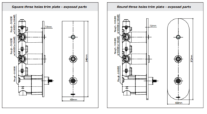 Atlantiques Massage Shower System Large Shower Head, All in One Installation Manuals
