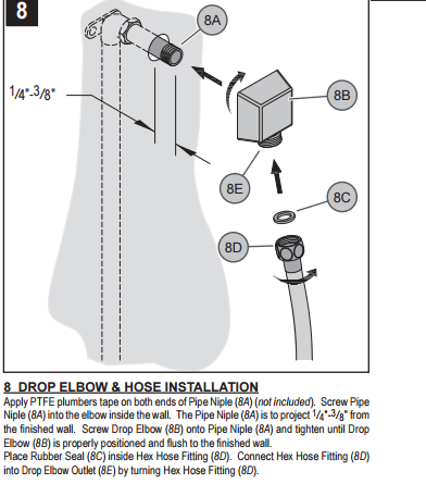 31″ Stainless Steel Multi Color Water Powered Led Shower, All in One Installation Manuals