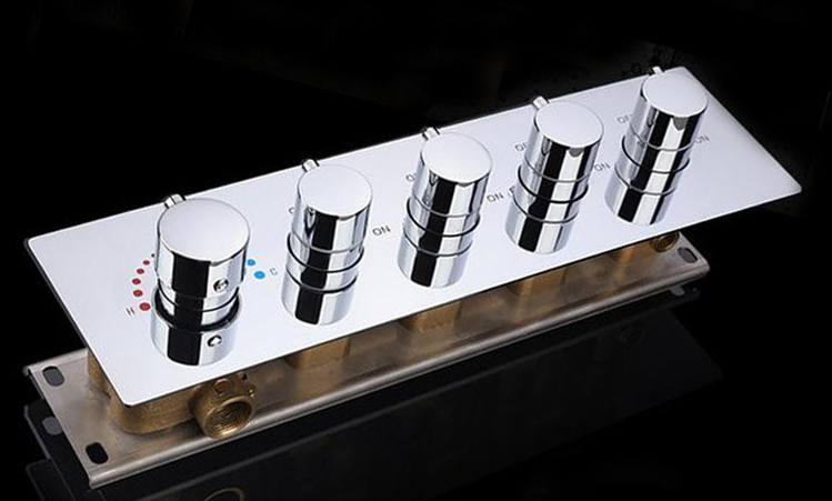 Marina 25″ Wall Mount Color Changing LED Waterfall Rainfall Shower Head with Handheld Shower, All in One Installation Manuals