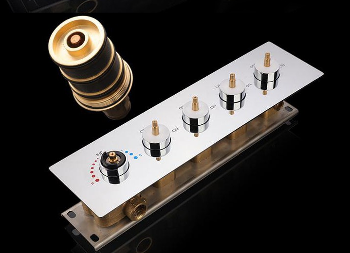 Marina 25″ Wall Mount Color Changing LED Waterfall Rainfall Shower Head with Handheld Shower, All in One Installation Manuals