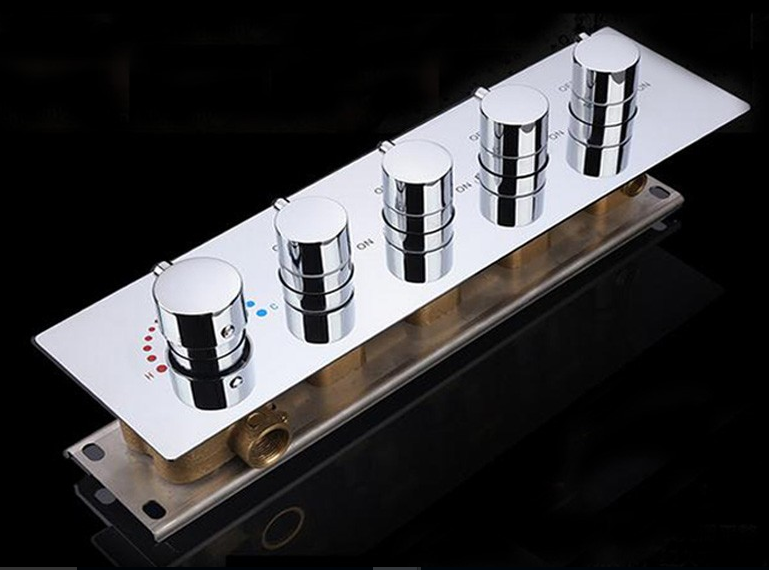 Marina 25″ Wall Mount Color Changing LED Waterfall Rainfall Shower Head with Handheld Shower, All in One Installation Manuals