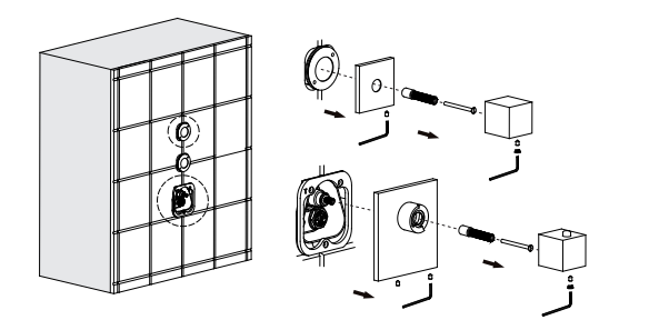 Fontana Solid Brass Gold Tone Finish Concealed Thermostatic Shower Valve Mixer 2 Way, All in One Installation Manuals