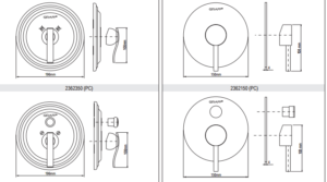 Copper shower mixing valve General Instructions, All in One Installation Manuals