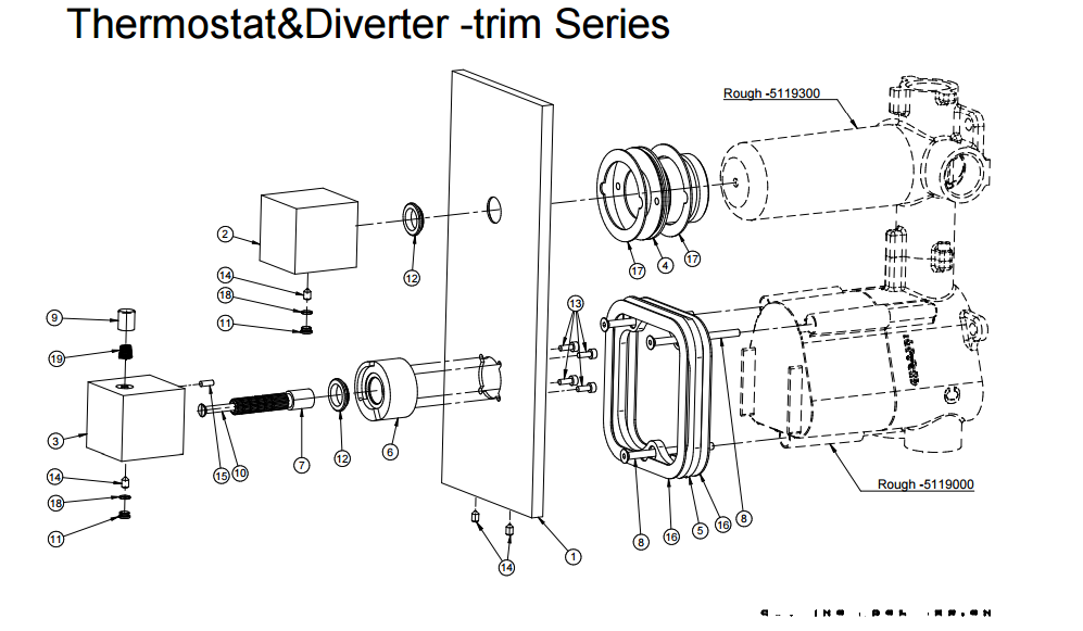 Juno Ultra Thin 20 Inches LED Rain Shower with 6 Massage Jet, All in One Installation Manuals