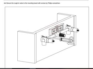 Wall Mount Bathroom Sink Faucet With LED Glass, All in One Installation Manuals