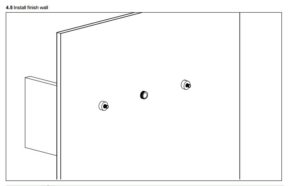 Wall Mount Bathroom Sink Faucet With LED Glass, All in One Installation Manuals