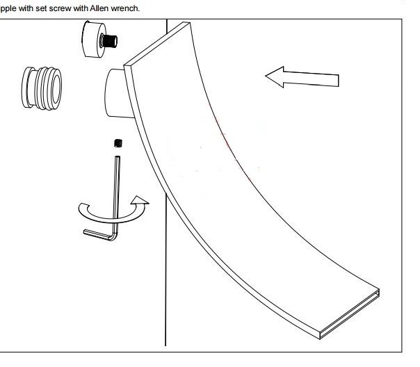 Contemporary Wall Mounted Waterfall Bathtub Shower Faucet Chrome Shower Mixer Tap, All in One Installation Manuals