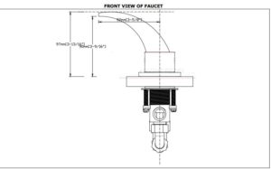 Quito Brushed Nickel Deck Mounted Double Handled Bathtub Faucet., All in One Installation Manuals