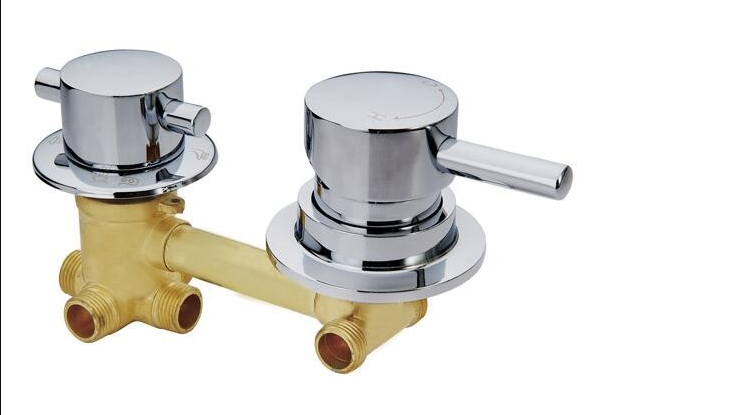 Shower Mixer 2/3/4 OR 5 Way Water Outlet Mixing Valve FS6120CM, All in One Installation Manuals