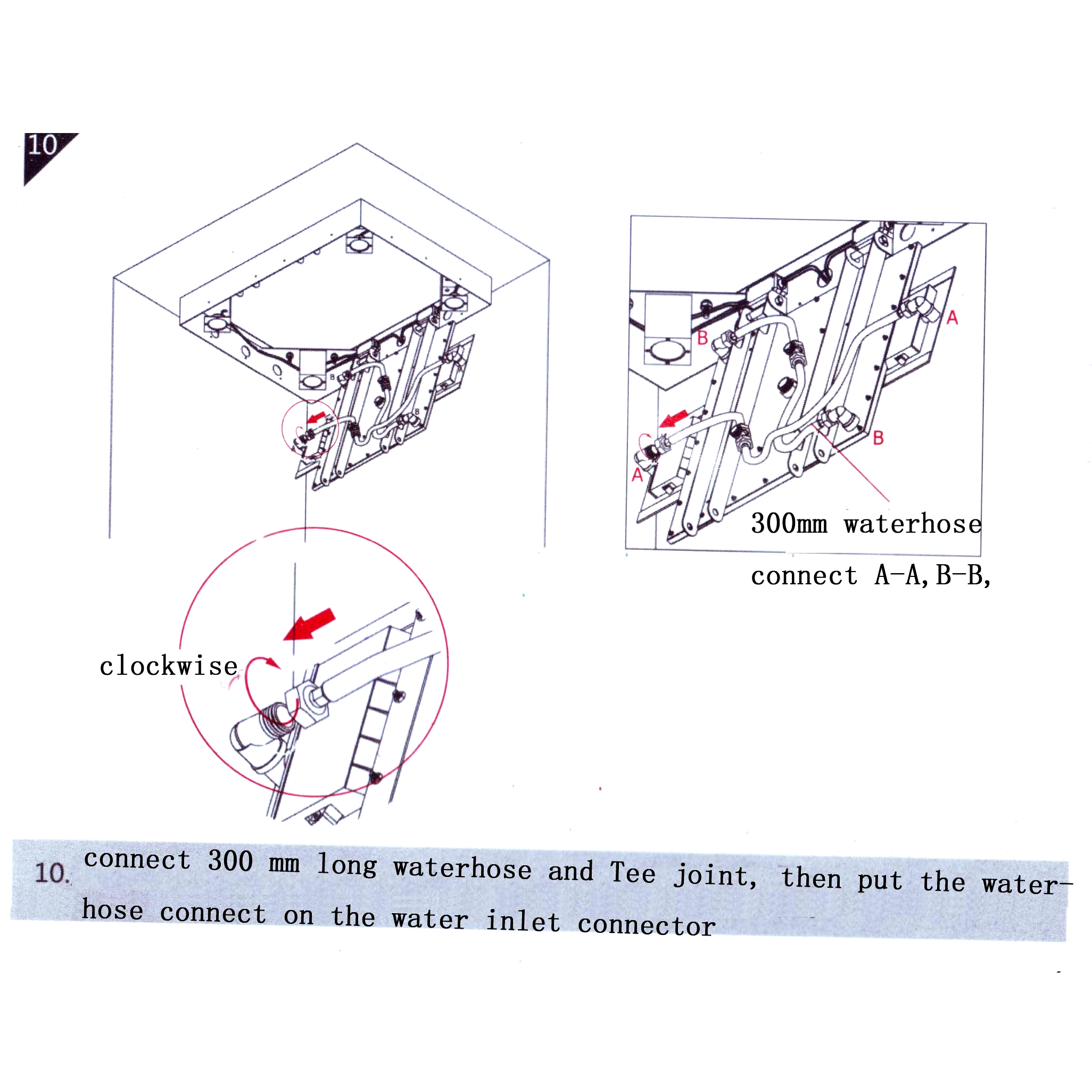 Trialo Solid Brass Recessed Color Changing Water Powered Led Shower Head, All in One Installation Manuals