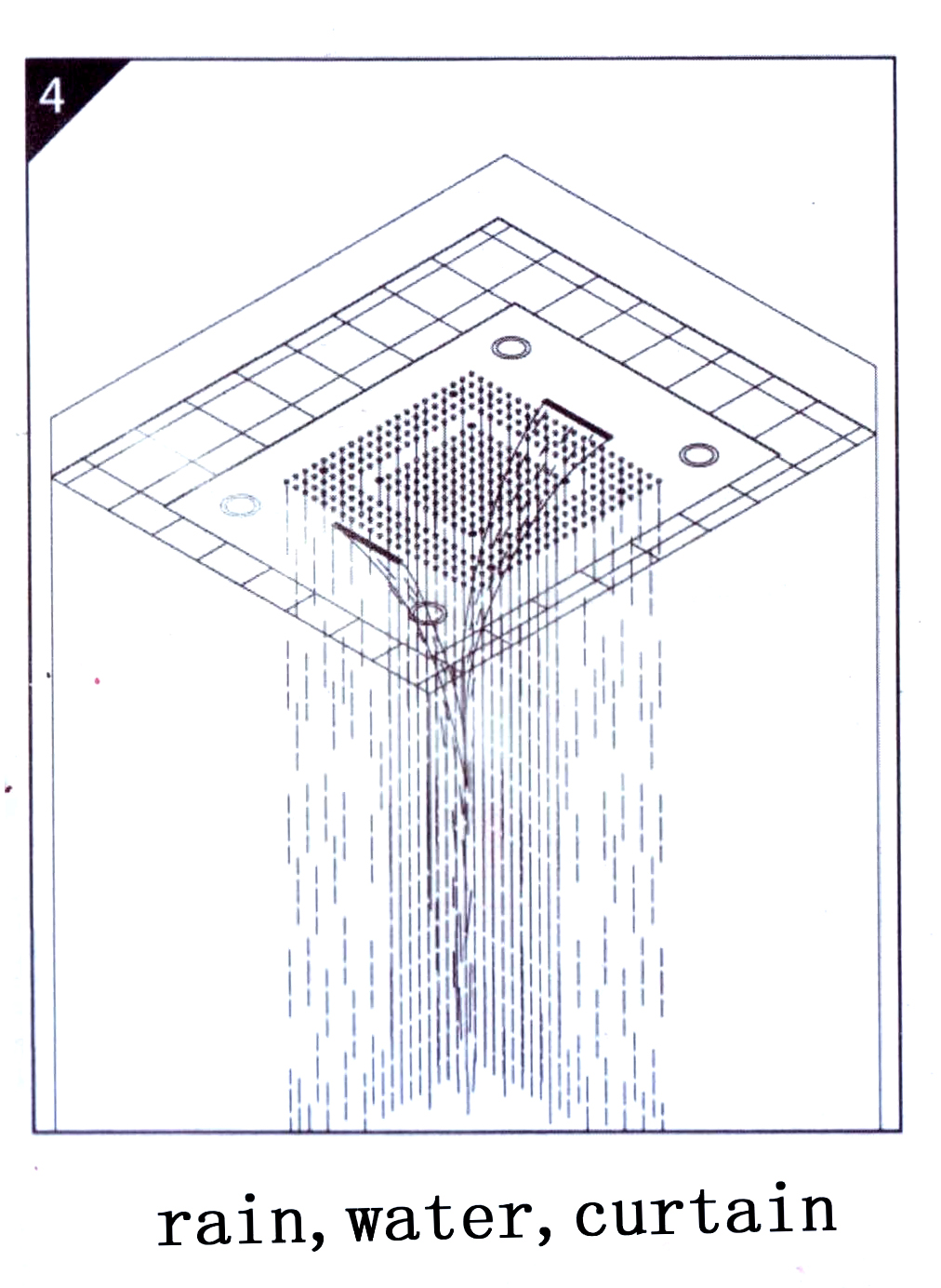 BathSelect Romantic Environment LED Shower Head With Stress-Free Body Jet & Hand Held Shower, All in One Installation Manuals