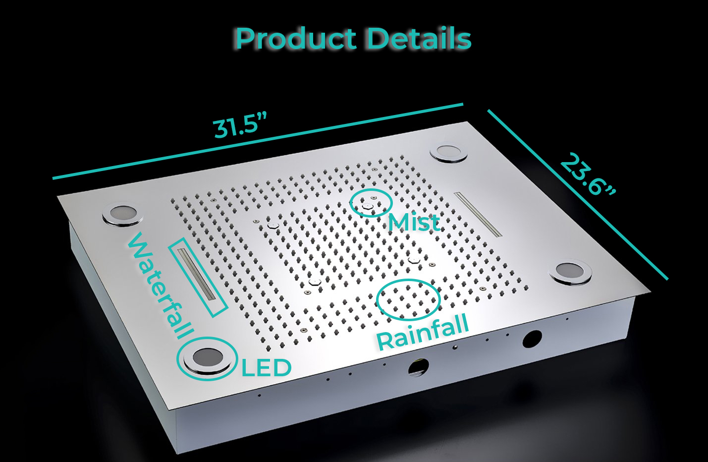 BathSelect Romantic Environment LED Shower Head With Stress-Free Body Jet & Hand Held Shower, All in One Installation Manuals