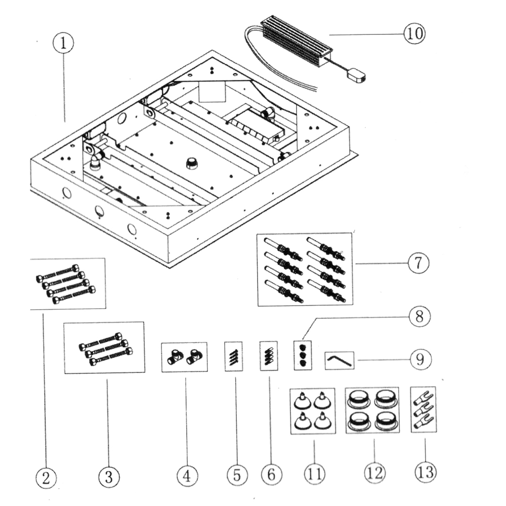 BathSelect Romantic Environment LED Shower Head With Stress-Free Body Jet & Hand Held Shower, All in One Installation Manuals