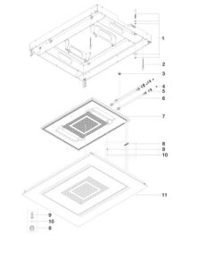 WaterFall Roman Square Rain Shower Head, All in One Installation Manuals