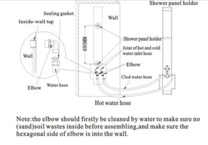 Fontana Ermanno Shower Panel H708, All in One Installation Manuals